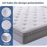 thumbnail of Merax Matratze 160 x 200, H3, Höhe 25cm, Taschenfederkernmatratze 7-Zonen Federkern & Schaumstoff, 10 Schichten Luxusmatratze, Oeko-TEX