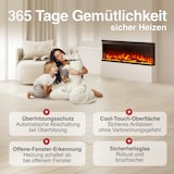 thumbnail of KAMINIO Elektrokamin LEA - Elektrischer 3-in-1 Kamin mit Panoramaview, Heizung, 3D-Flammeneffekt, 12 Flammenfarben, Fernbedienung  - 42 Zoll