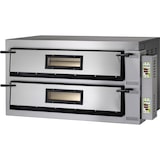 thumbnail of Forno pizza elettrico 2 camere da cm.108x72x14h, 4 termostati regolabili per suola e cielo, temperatura da +50° a +500°C, V.230/1 - mod.FMDW6+6/M