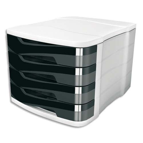 Schubladenbox Ellypse OWA 4 Schübe 292x386x246mm schwarz