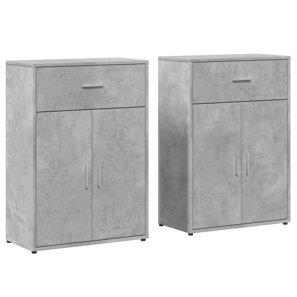 Helloshop26 - Buffet Sideboard Kommode Schrank Aufbewahrungseinheit Organizer für Küche Wohnzimmer Lounge 2er-Set 60 x 30 x 84 cm 02_0036855