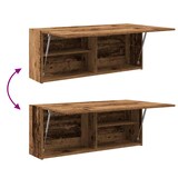 thumbnail of vidaXL Bad-Wandschrank Altholz-Optik 100x25x40 cm Holzwerkstoff