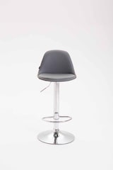 thumbnail of Décoshop26 - Moderner Barhocker mit Fußstütze grauer Kunststoff und Metall 10_0000148
