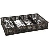 thumbnail of APS Besteckbehälter, GN 1/1, Polypropylen, 53 x 32,5 cm, H: 9 cm, vier Kammern, braun