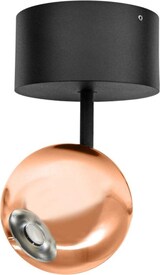thumbnail of Bora Surface LED-Deckenstrahler 8,5 W 36° 2700 K Roségold, verstellbarer kugelförmiger Strahler, hohe Farbwiedergabe - Beneito & Faure