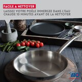 thumbnail of Poêle à frire 28 cm en inox 18/10 sans revêtement de 2,6 litres Elo Profi Therm