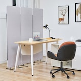 thumbnail of SVITA OTIS Stellwand Raumteiler freistehende Trennwand Paravent Hellgrau