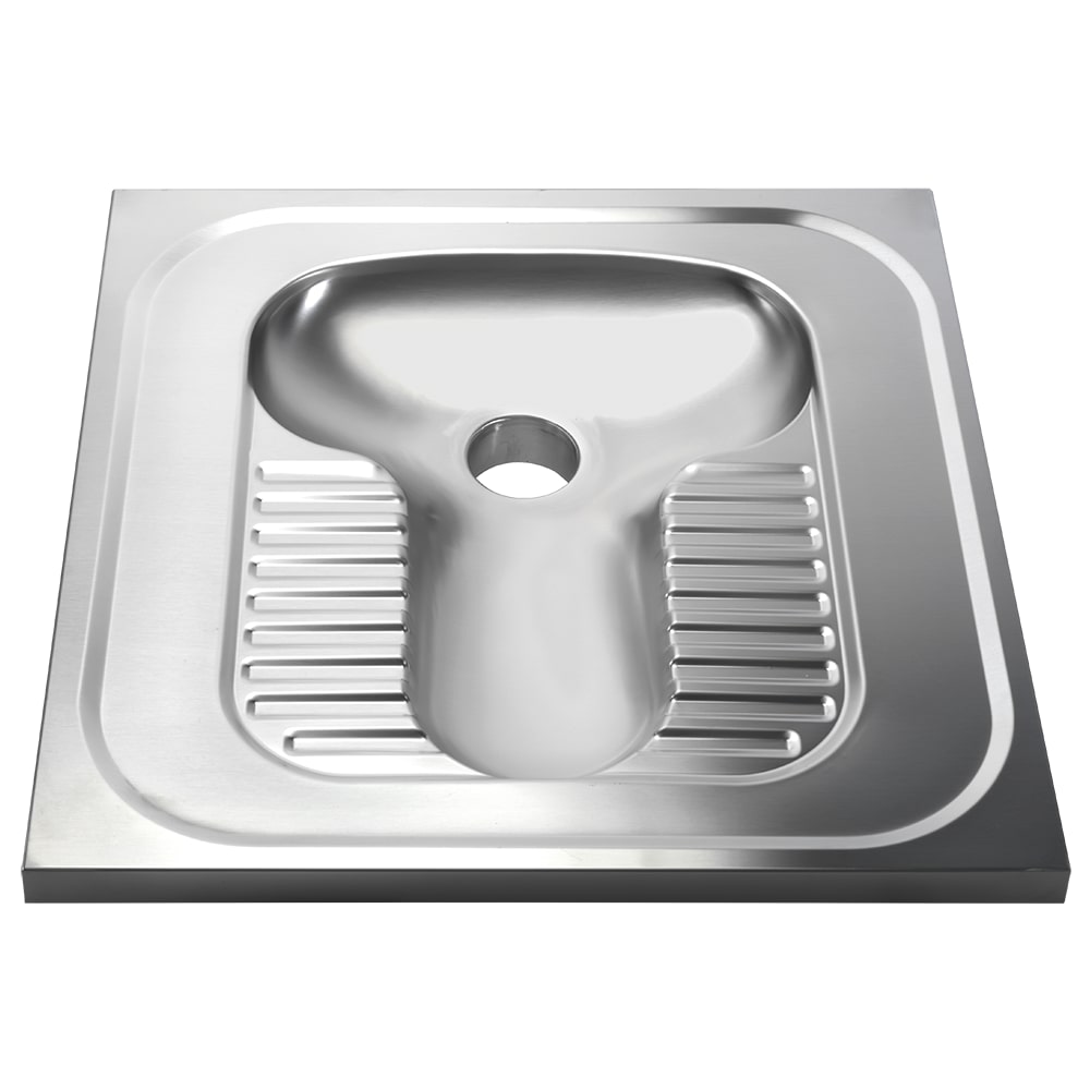 Taza turca acero inoxidable 750x750x133 mm.