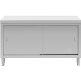 thumbnail of Royal Catering - Royal Catering Meuble Bas en INOX Plan De Travail Professionnel Cuisine Armoire Basse RCSSCB-150x60-E (Capacité 600 kg, 150 x 60 x