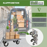 thumbnail of Plattformwagen 300 kg luftbereift Transportwagen Handwagen Transportkarre