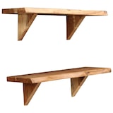 thumbnail of vidaXL Wandregale 2 Stk. 60 x 20 x 16 cm Massivholz Akazie