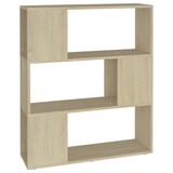 thumbnail of vidaXL Bücherregal Raumteiler Sonoma-Eiche 80x24x94 cm Holzwerkstoff