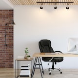 thumbnail of Poltrona da Ufficio Nixon sollevabile e reclinabile Rivestita in Ecopelle, Colore Nero, Metallo Cromato