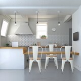 thumbnail of Stuhl VANTAGGIO COMFORT W metallic weiß / Sitz Echtholz hell hjh OFFICE