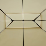 thumbnail of Outsunny cenador de jardín 3x4 m gazebo de exterior con paredes laterales doble techo 6 puertas con cremallera y 8 orificios de drenaje para terraza