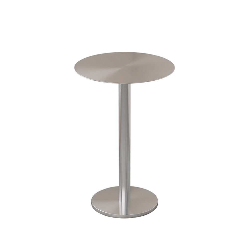 Gastronomiemöbel Edelstahl Bar Cafe Gewerblicher Tisch Bistrotisch runder Tisch 50x75cm【BXG-BY50】