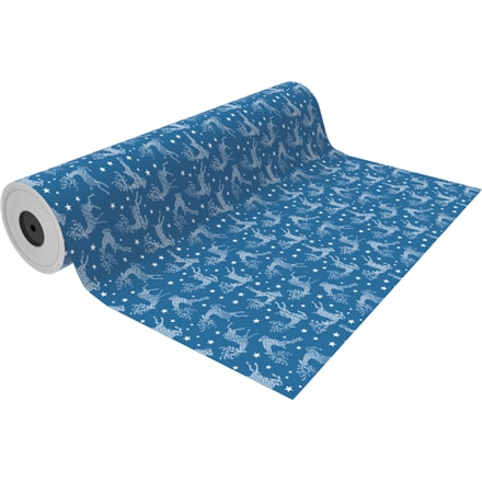 Rotolo di Carta Regalo Blu Rudolf 62cm x 90m – Carta da Regalo di Natale Riciclata