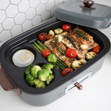 thumbnail of Kuvings - Plancha électrique de table antiadhésive - Multifonction : Cuisiner, griller, mijoter - Nettoyage facile - Multi-grill