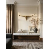 thumbnail of Deko Geweih Bull `L`, Aluminium - Exklusive Wanddekoration. Gold, 125x10x60 cm | Kadima Design