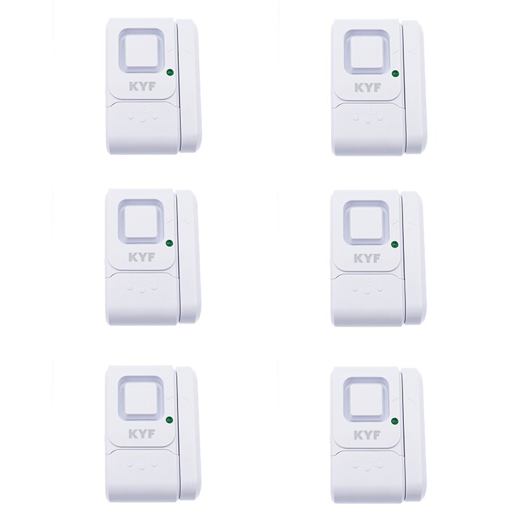 Lot de 6 x Mini alarme fenêtre/porte (Avec fonction carillon)