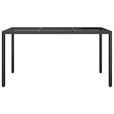 thumbnail of vidaXL Tuin Eettafel Zwart 150x90x75 cm Poly Rattan