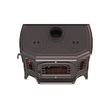 thumbnail of Estufa de leña independiente con apertura a la izquierda y CookTop - P7 (10,5 KW) ECO