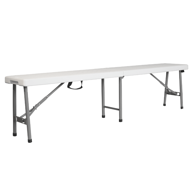 BRIMO Klappbank – 180cm Weiß