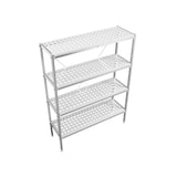 thumbnail of METRO Professional Système d'étagères GAR1120, aluminium / polypropylène, 128 x 41,5 x 168,5 cm, qualité alimentaire, argent / gris