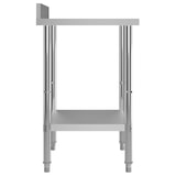 thumbnail of Helloshop26 - Professionele keukenwerktafel met achterwand 60 x 60 x 93 cm roestvrij staal 02_0045410