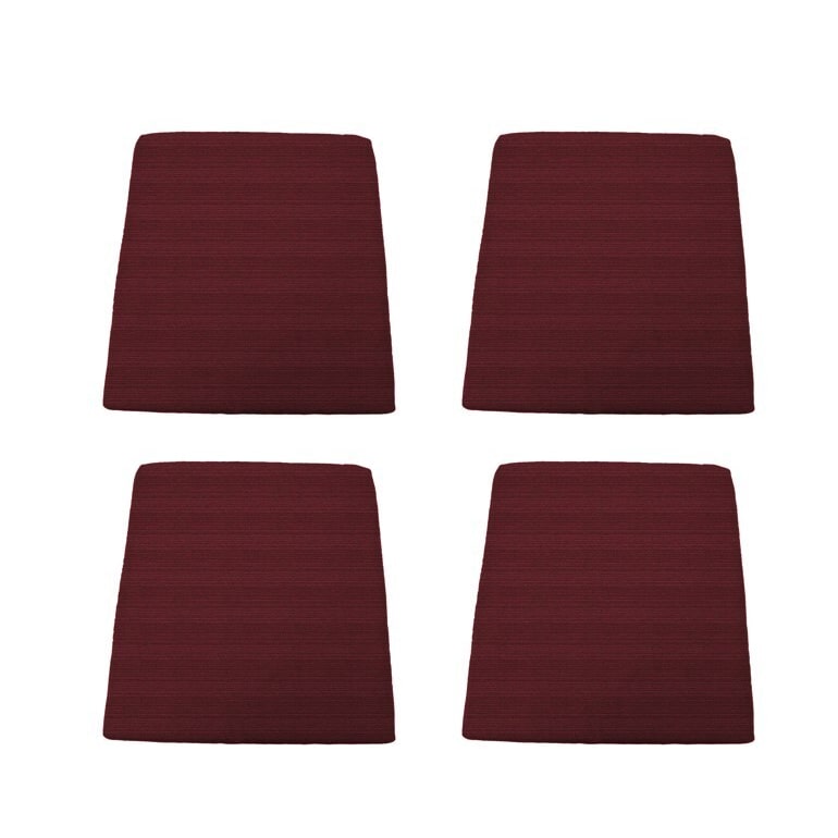 METRO PROFESSIONAL Sitzkissen Balsario, Polyester, 45 x 42 x 3 cm, bordeaux, 4 Stück