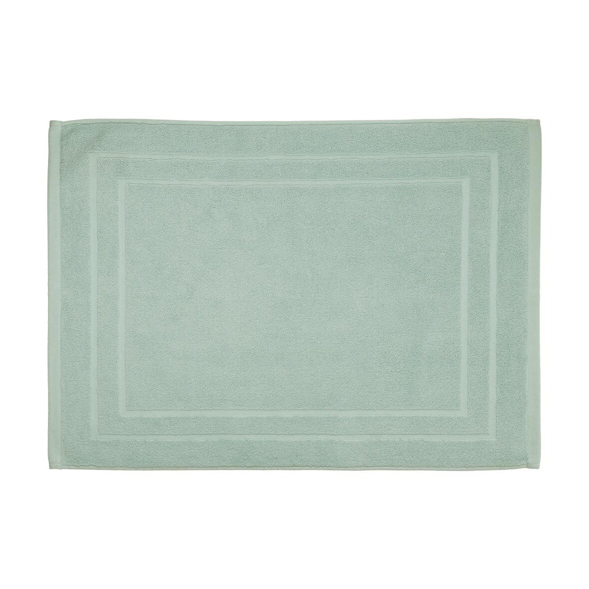 Tapis de salle de Bain en coton Vert céladon 50 x 70 cm