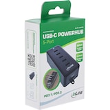 thumbnail of InLine® 5-Port USB-C PowerHub, Ladegerät-Erweiterung, 100W, schwarz