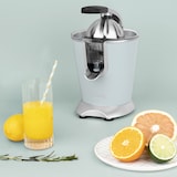thumbnail of H.Koenig Agr86 Electric Signor para sucos cítricos e laranjas, braço articulado, 160W, BPA livre de sistema de antigote