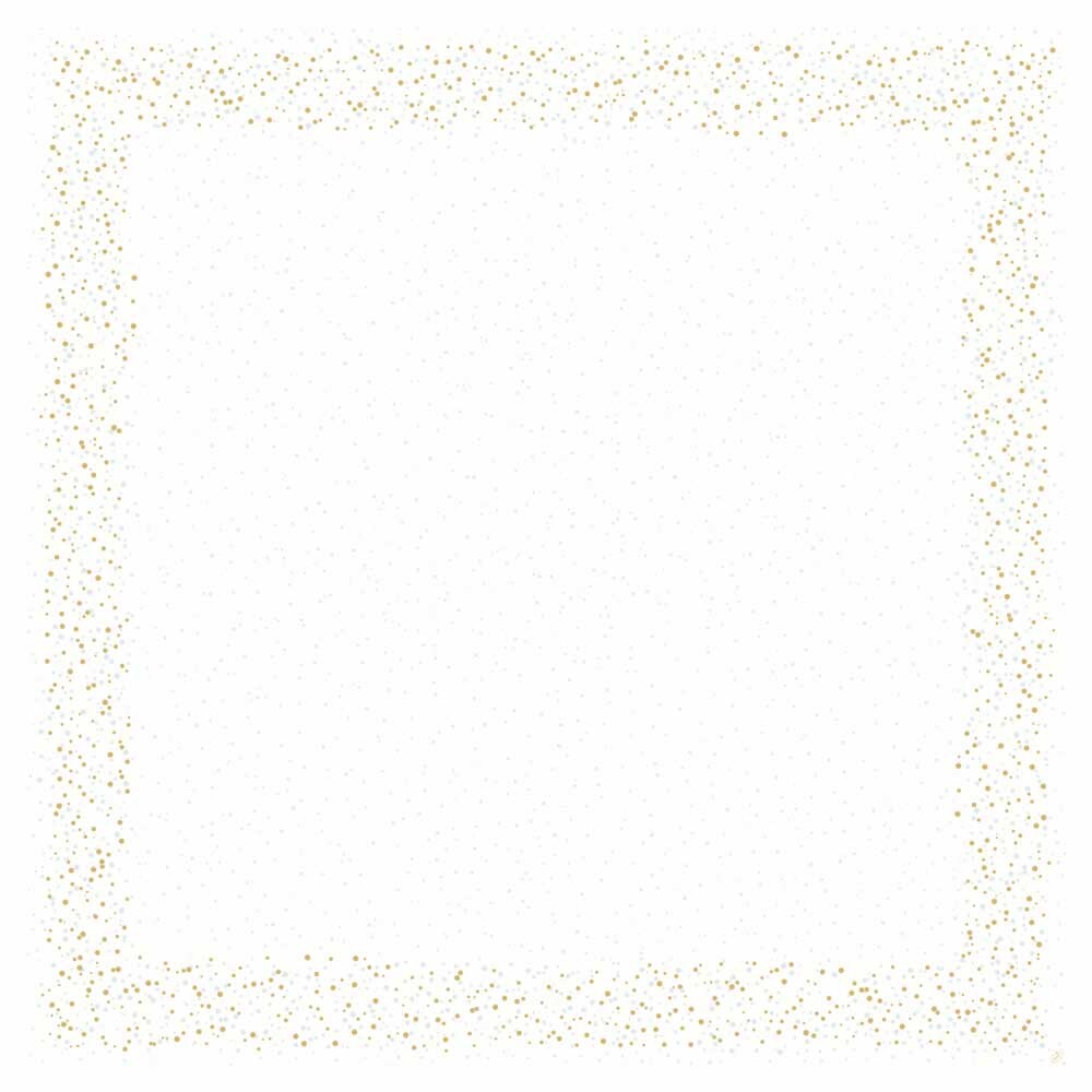 DUNI Mitteldecke Dunicel 84 x 84 cm Golden Stardust white