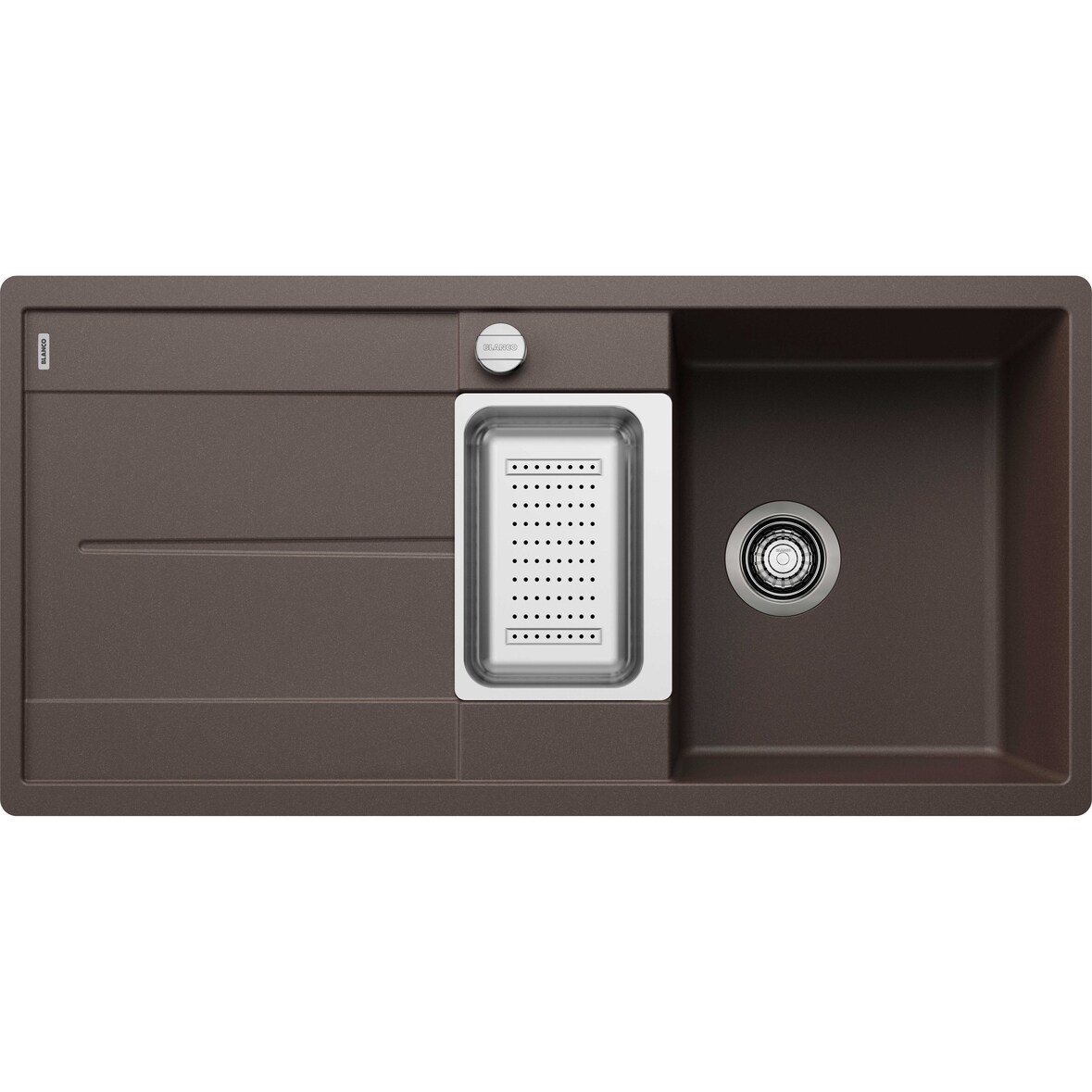 BLANCO METRA 6 S-F Einbauspüle SILGRANIT cafe ab 60 cm Excenter