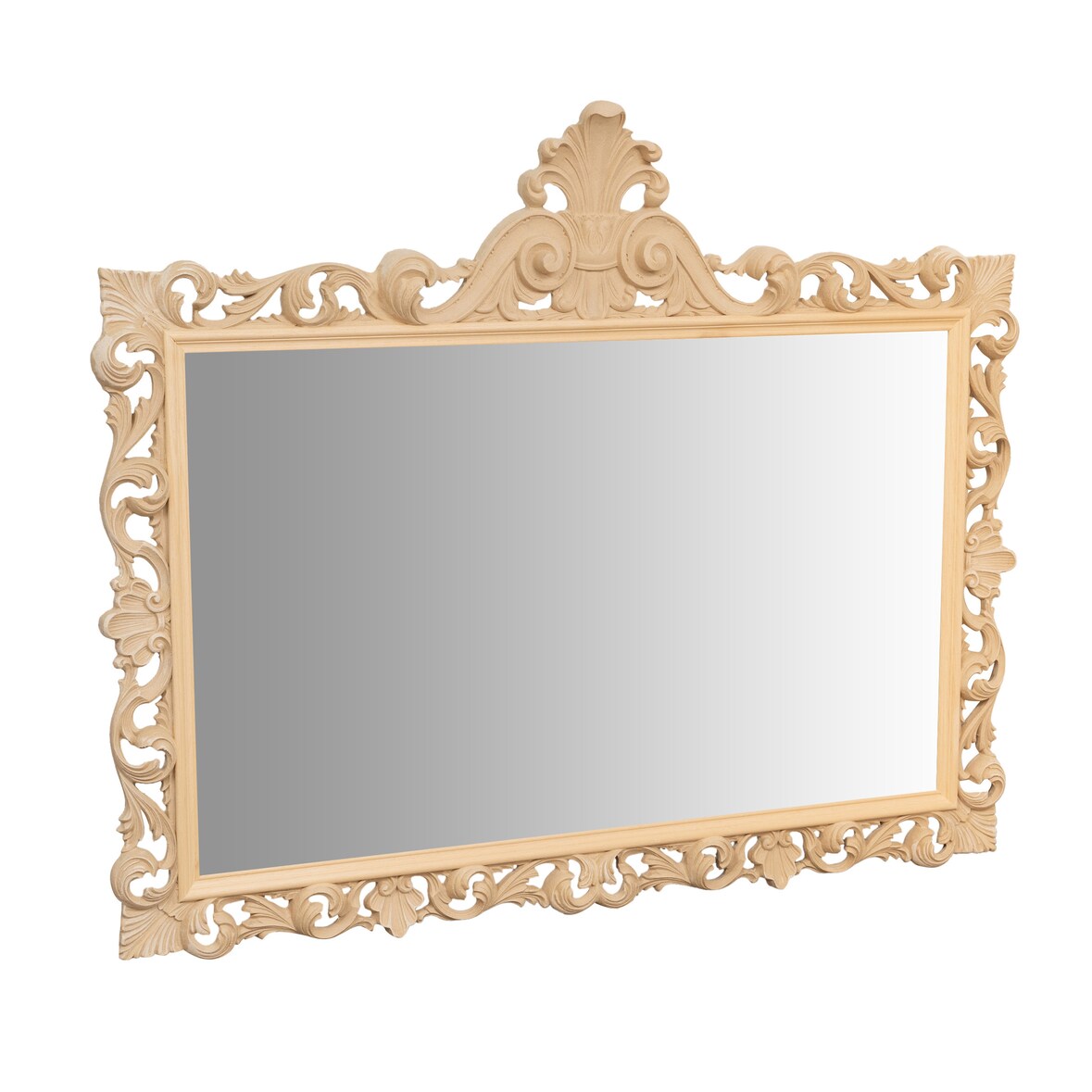 Specchiera da parete in legno finitura grezza elegante per cucine moderne e rustiche resistente alta qualità