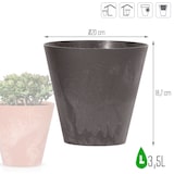 thumbnail of Prosperplast - TUBUS BETON EFFECT 3,5-l-Topf - 20 x 20 x 18,7 cm in der Farbe Anthrazit