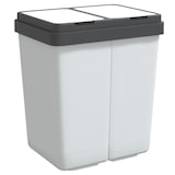thumbnail of Helloshop26 - Poubelle double 2 x 25 litres blanc 02_0043840