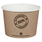 thumbnail of 125x BIO Suppenbecher 450ml braun biologisch abbaubar  O11.5cm