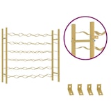 thumbnail of vidaXL Weinregal für 36 Flaschen Golden Metall