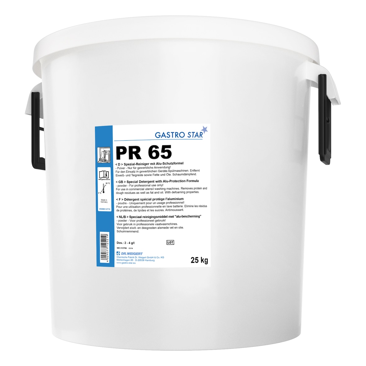 Dr. Weigert Gastro Star PR 65 Spezial Reiniger bei Aluminium, 25 kg