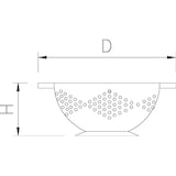 thumbnail of Escorredor em aço inoxidável ø305x200 mm.