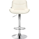 thumbnail of Set van 2 barkrukken Vonore stof creme/chroom