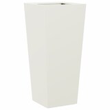 thumbnail of vidaXL Plantenbak 35x35x75 cm staal wit