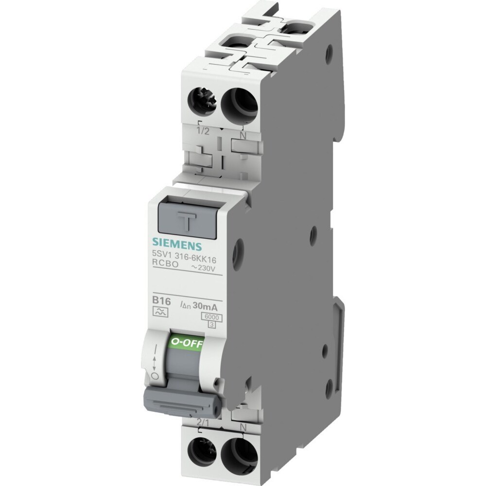 Siemens Dig.Industr. FI/LS-Schalter kompakt 5SV1316-6KK16 5SV13166KK16