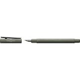thumbnail of Faber Castell Füller Neo Slim Aluminium olivgrün Feder EF