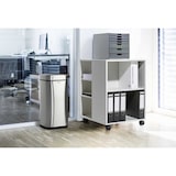 thumbnail of Durable 342223 Papelera con sensor NO TOUCH, con cubo interior, 21 litros, plata