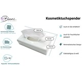 thumbnail of Kosmetiktuchspender FUTURA in Edelstahl & Weiß, Füllkapazität: 100 Blatt, für Wandmontage geeignet, Spender für Kosmetiktücher