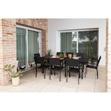 thumbnail of Ausziehbarer Tisch 180/240x90 cm, Stahl, Holzoptik-Top, 10 Plätze, Garten/Terrasse – THOMAS XL – Anthrazit