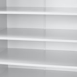 thumbnail of Helloshop26 - Meuble à chaussure rangement porte-chaussures avec 2 portes et 7 surfaces de stockage 108 x 55 x 35 cm mdf effet blanc 03_0002837